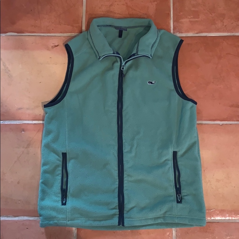 Vineyard Vines Small Green fleece vest